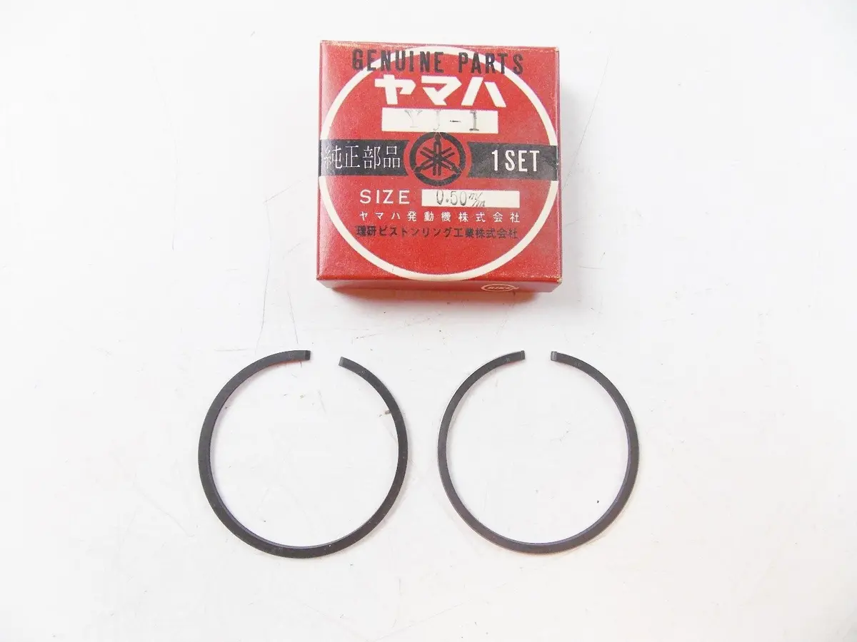 Nos Yamaha 1964 1965 Piston Ring Set 2Nd O/S 0.50 Yj-1 113-11610-20 1