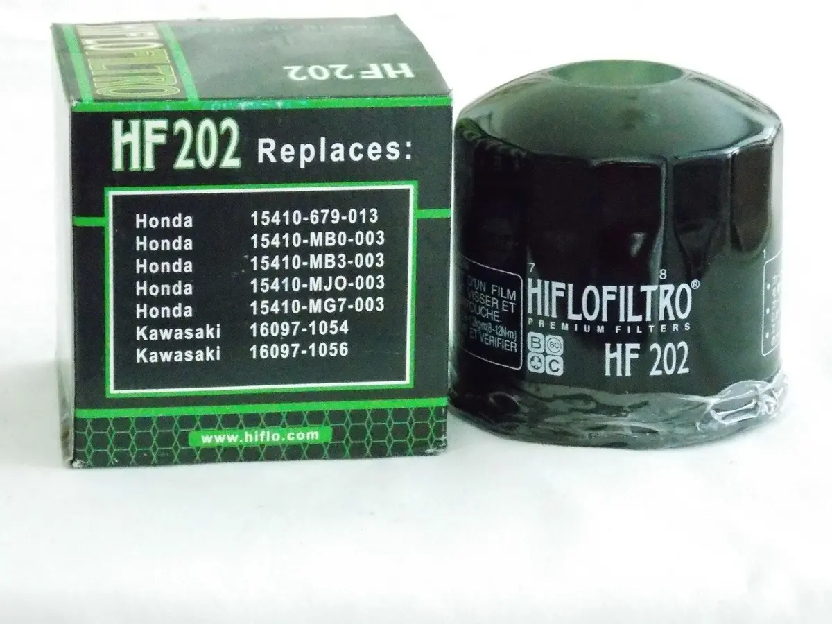 Nos Oil Filter (Hf202) Replaces Honda Nv400 Vf400 Cb700 Kawasaki Ex400 Vn700 1