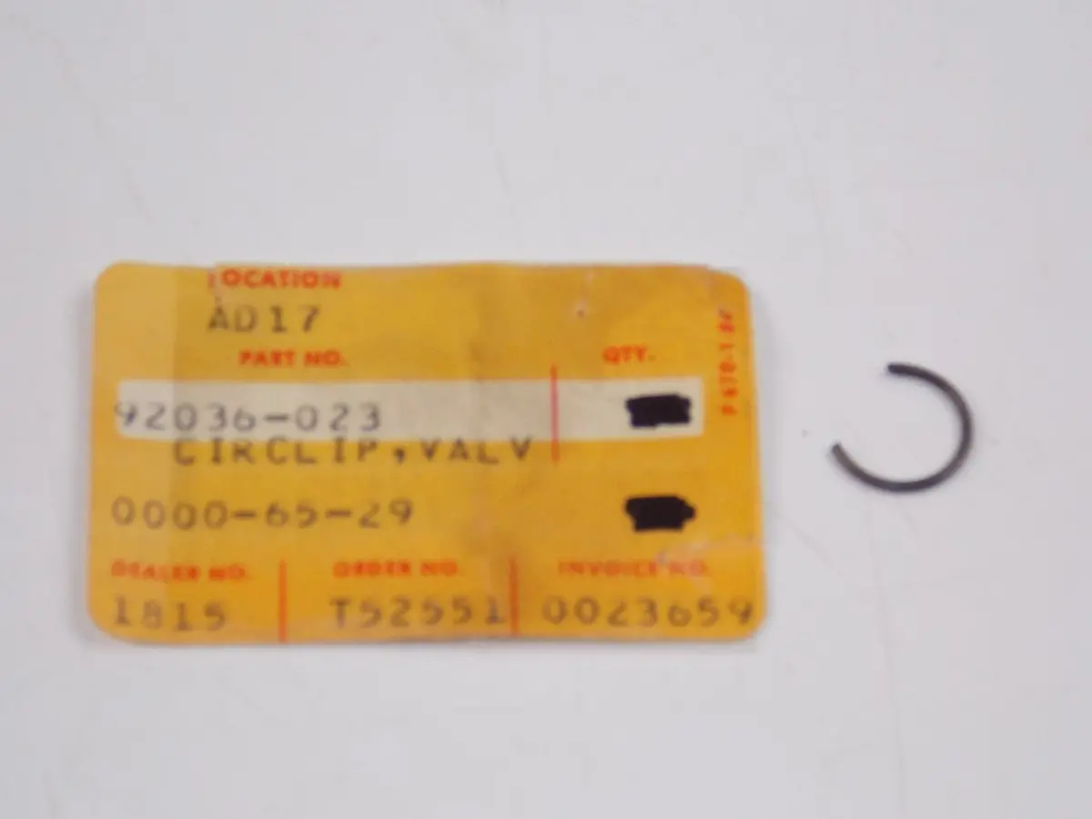 Nos Kawasaki 1973-2015 Circlip Valve (4) Kl650 Vn1700 Kx60 Ge4300  92036-023 1