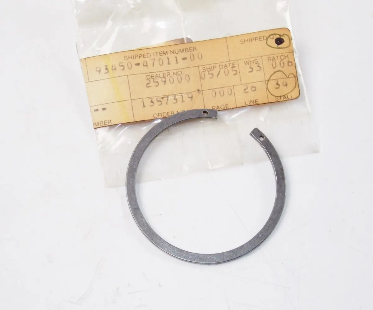 Nos Yamaha Mj2 Yg1 Td1 Yds3 U5 Yl1 Ym1 Ds6 Circlip Inner 93450-47011 1