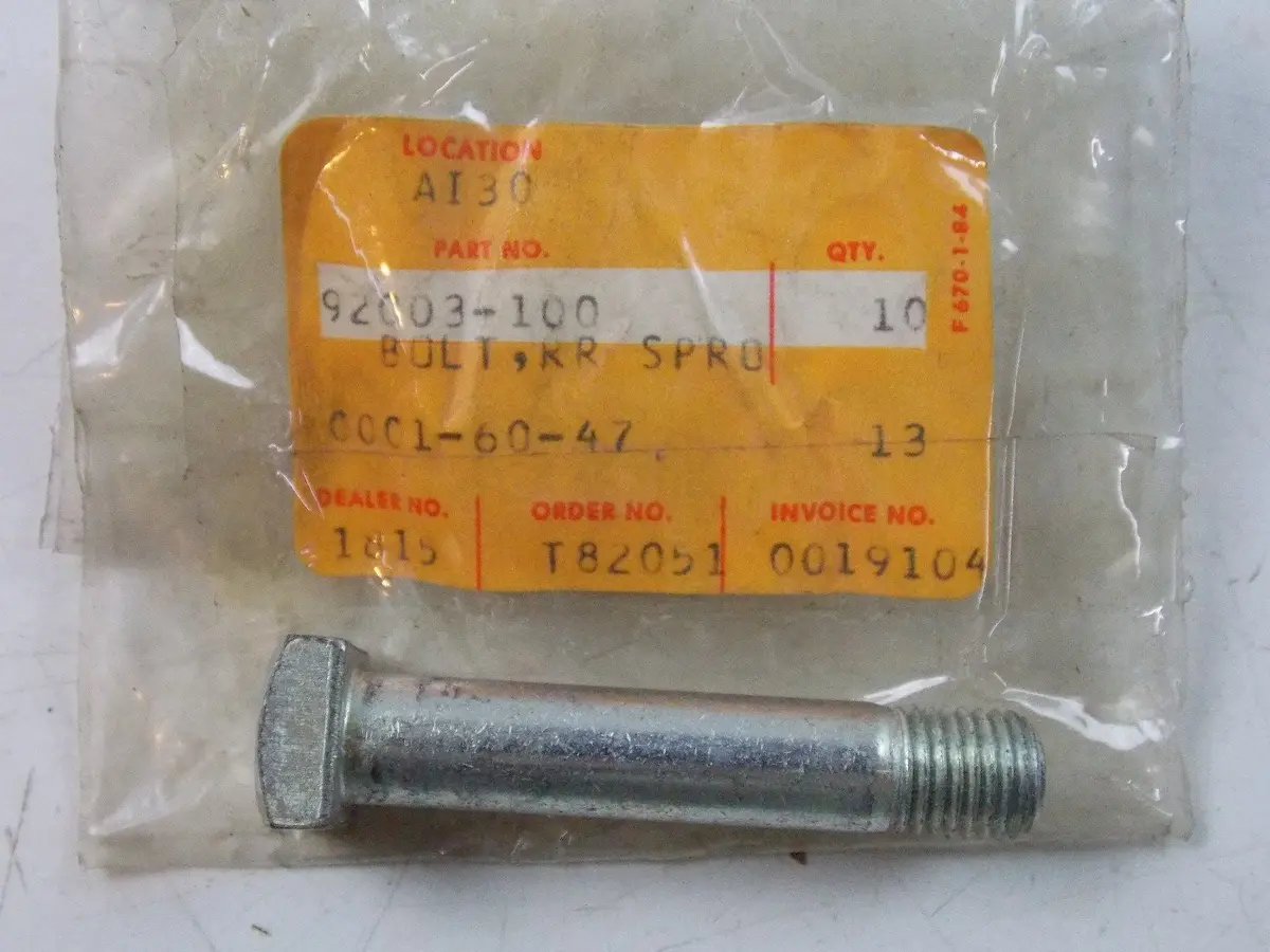 Nos Kawasaki 1973 1974 1975 Rear Sprocket Bolt Z1  92003-100 1