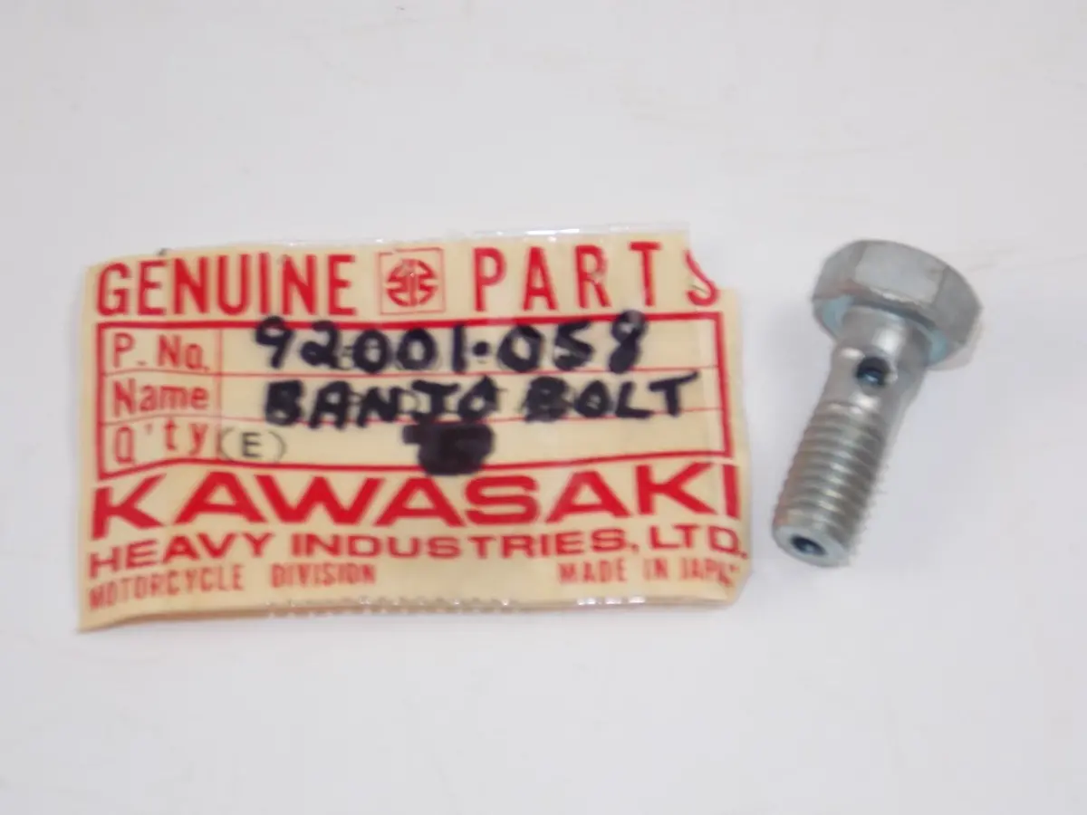 Nos Kawasaki 1966 1967 1968 1969 Oil Pipe Banjo Bolt W1 W2  92001-058 1