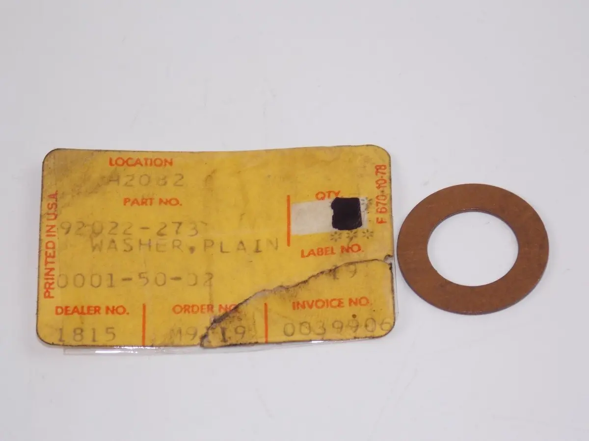 Nos Kawasaki 1974-2004 Plain Washer Ks125 Kx125 Kd125/80 Kh125  92022-273 1