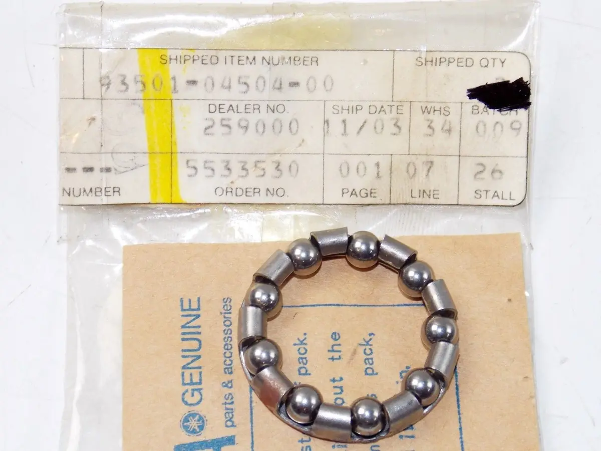 Nos Yamaha J60 Coaster Brake Ball Retainer Bearing 1/4 93501-04504 1