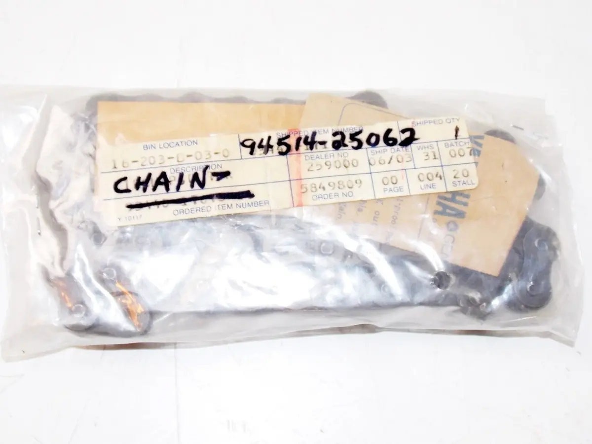 Nos Yamaha 1971 Sl292 Sl292b Sl292c Track Drive Chain 94514-25062 94510-40062 1