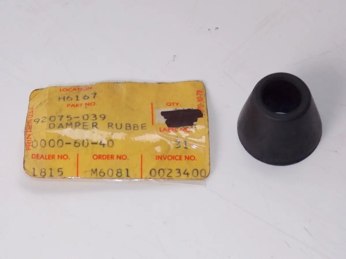 Nos Kawasaki 1966-2015 Rubber Handle Damper Klz1000 Zr1200 Kx250 H1 92075-039 1
