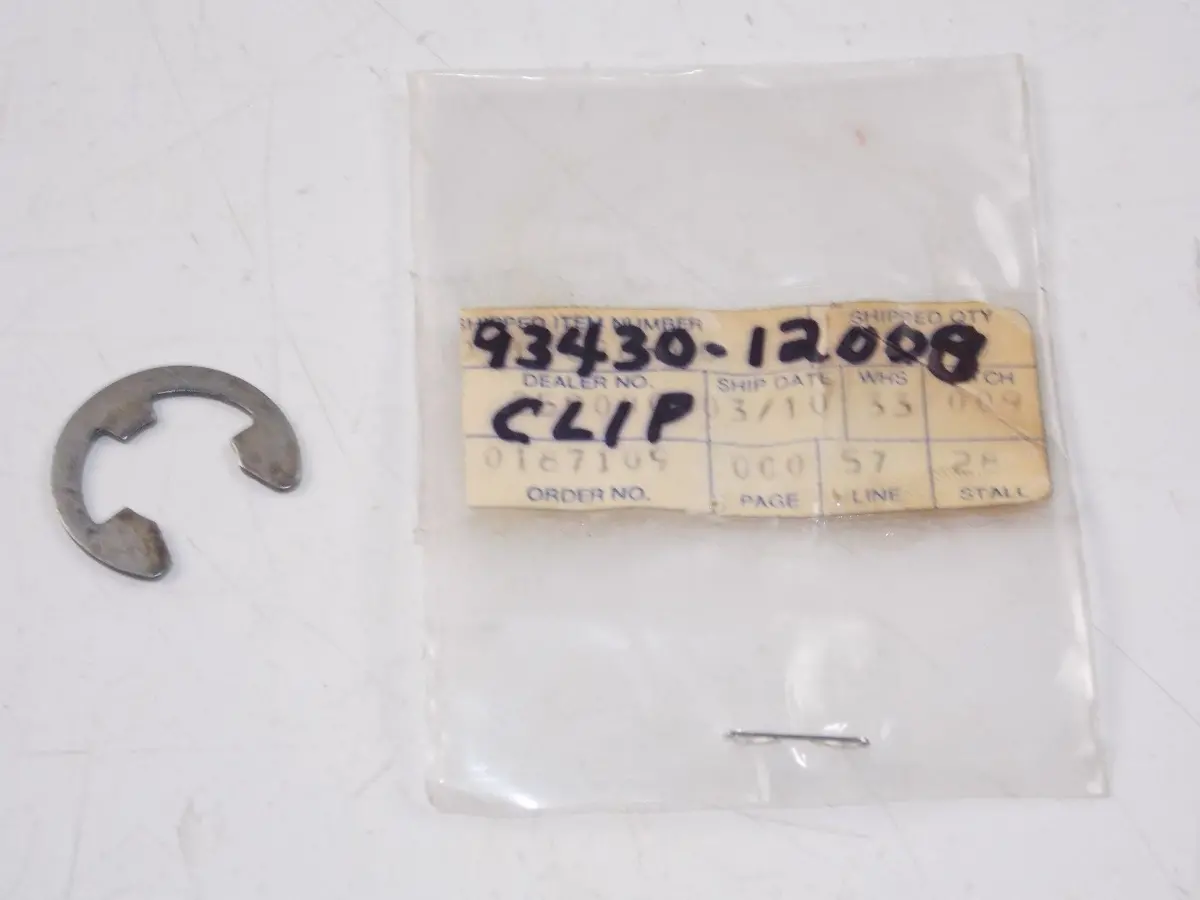 Nos Yamaha  1964-2013 E-Type Circlip Ytm200 Ytz250 Ycm225 Yfz350 93430-12008 1