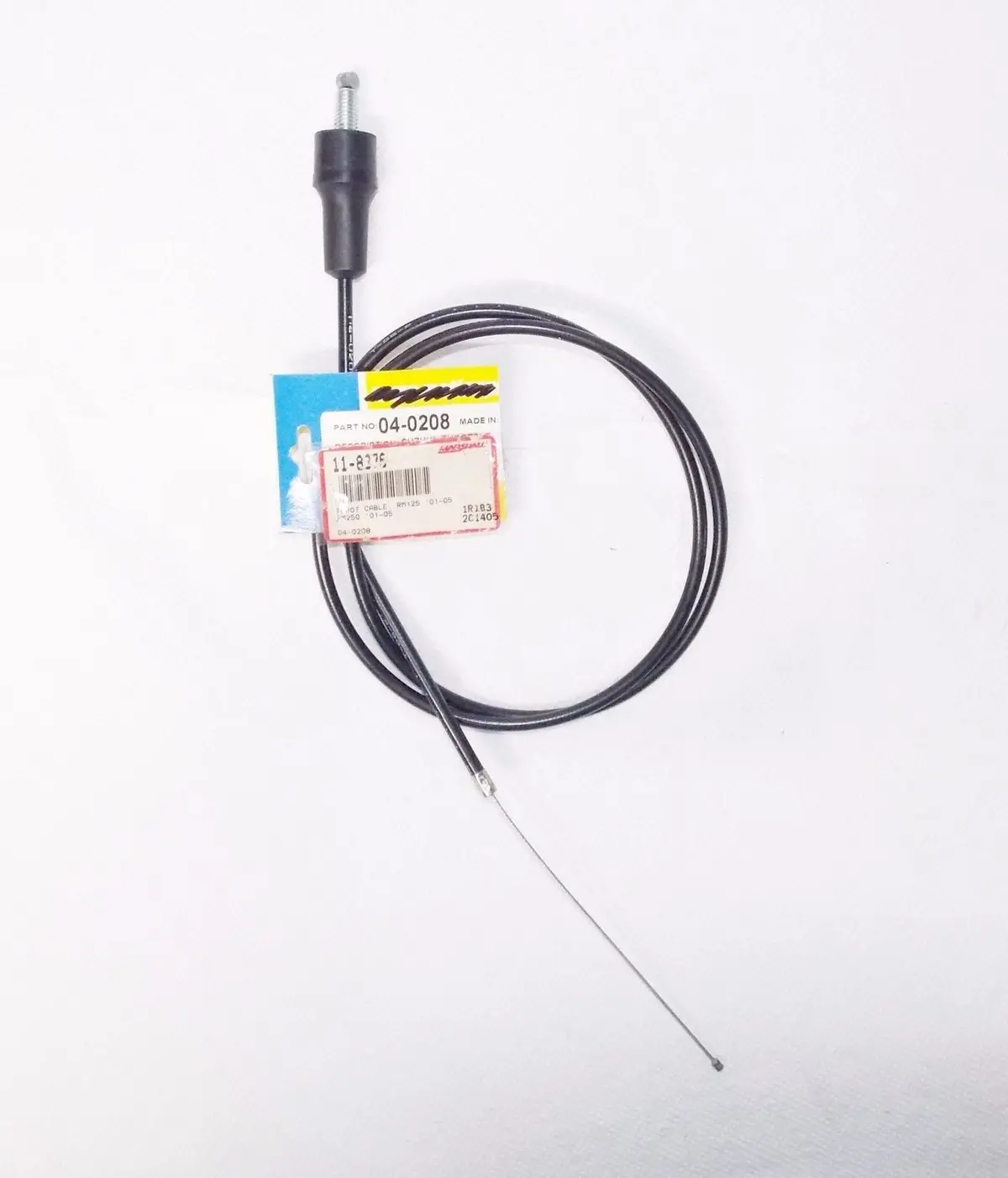 Nos Black Vinyl Throttle Cable Suzuki 2001-2007 Rm125 Rm250 # 04-0208 1