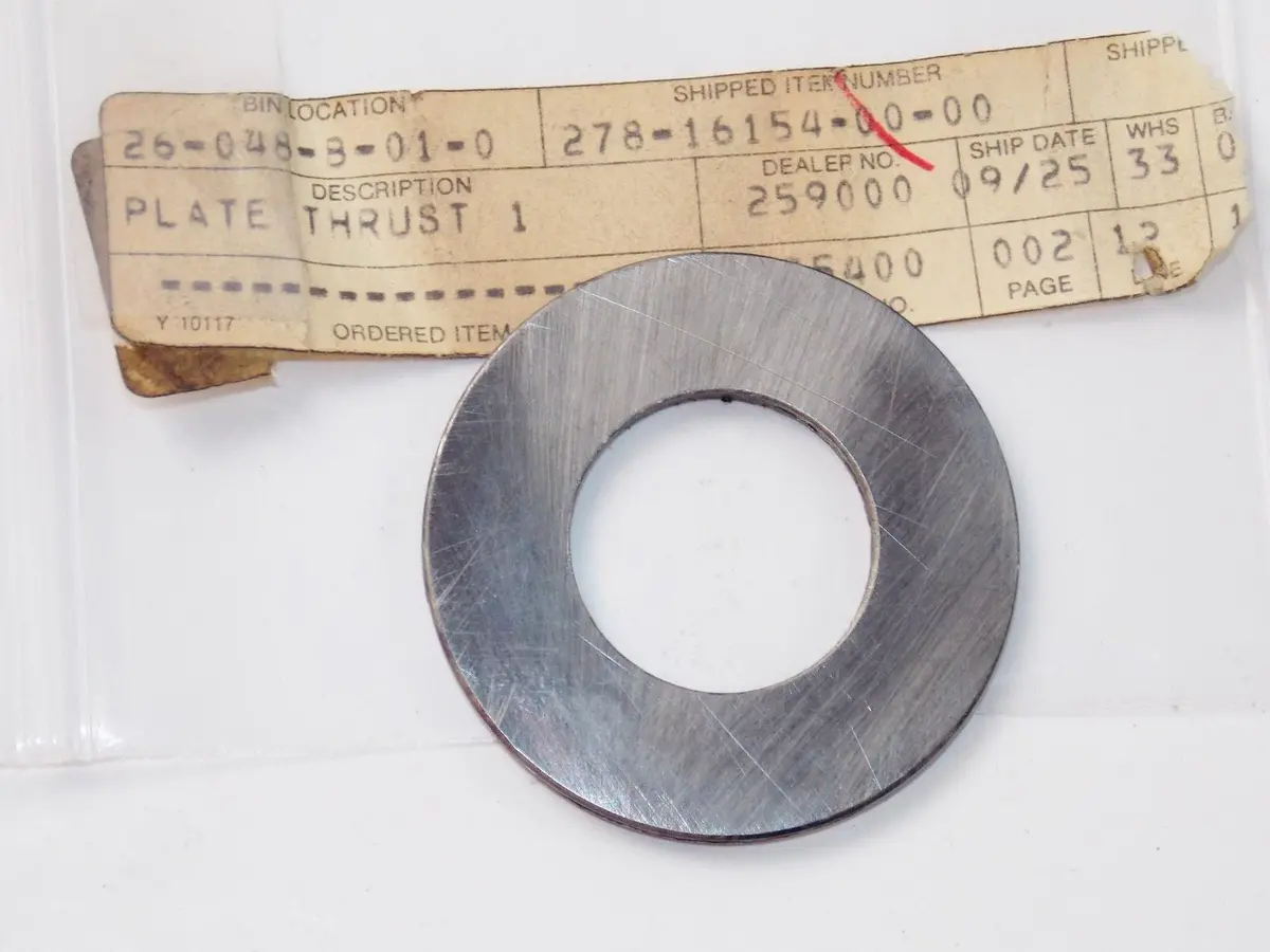 Nos Oem Yamaha 70-78 R5 Ds7 Td3 Rd250/350 Tx Sx 500 Plate Thrust 1 #278-16154-00 1
