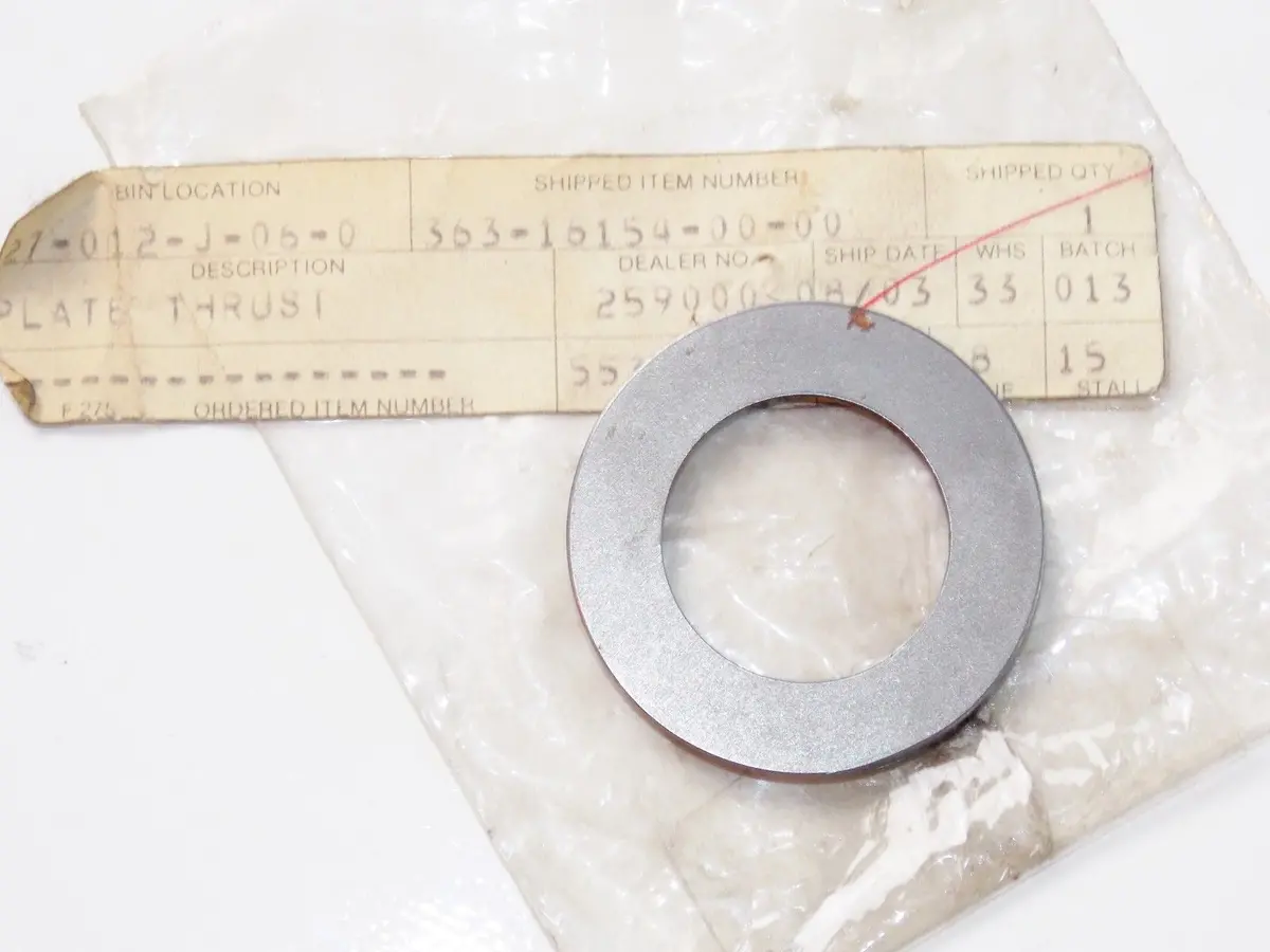 Nos Oem Yamaha 73-81 Mx250/360 Sc500 09-2017 Yzfr1 Plate Thrust 1 # 363-16154-00 1