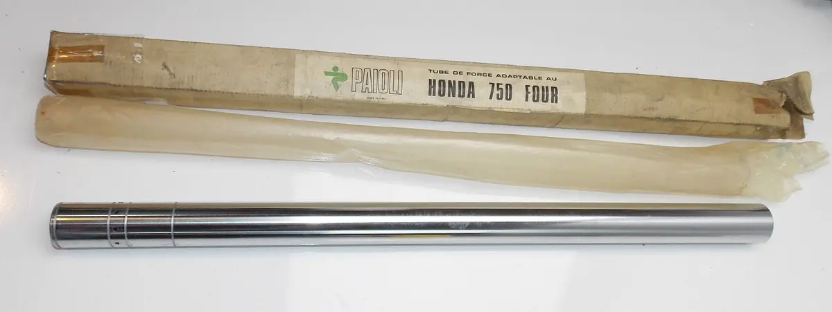 Nos 1970'S Paioli Front Fork Suspension Inner Tube Honda 750/4 D=35Mm L=585Mm 1