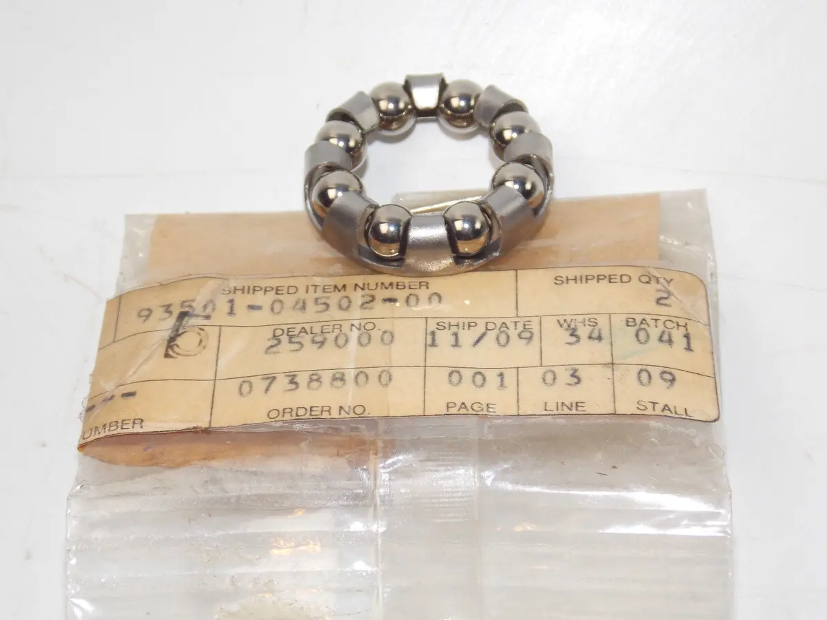 Nos Kawasaki Motorcycle Vintage Ball Bearing Set 93501-04502-00 1