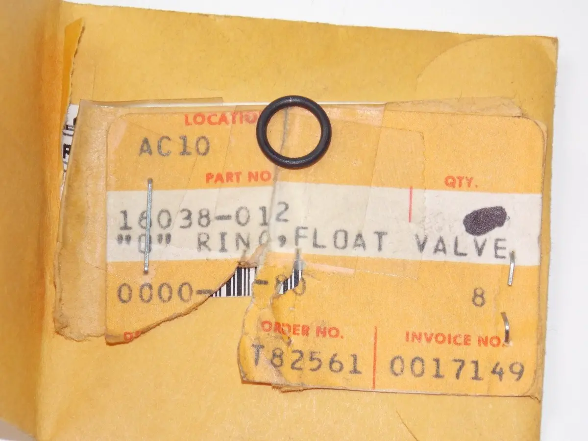 Nos Kawasaki O Ring Float Valve Kz400 Kx400 16038-012 1