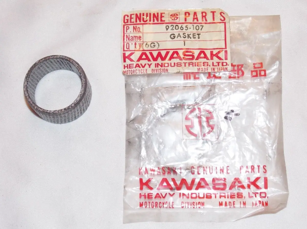 Nos Kawasaki 1977 1978 1979 Muffler Connector Gasket Kz650  92065-107 1