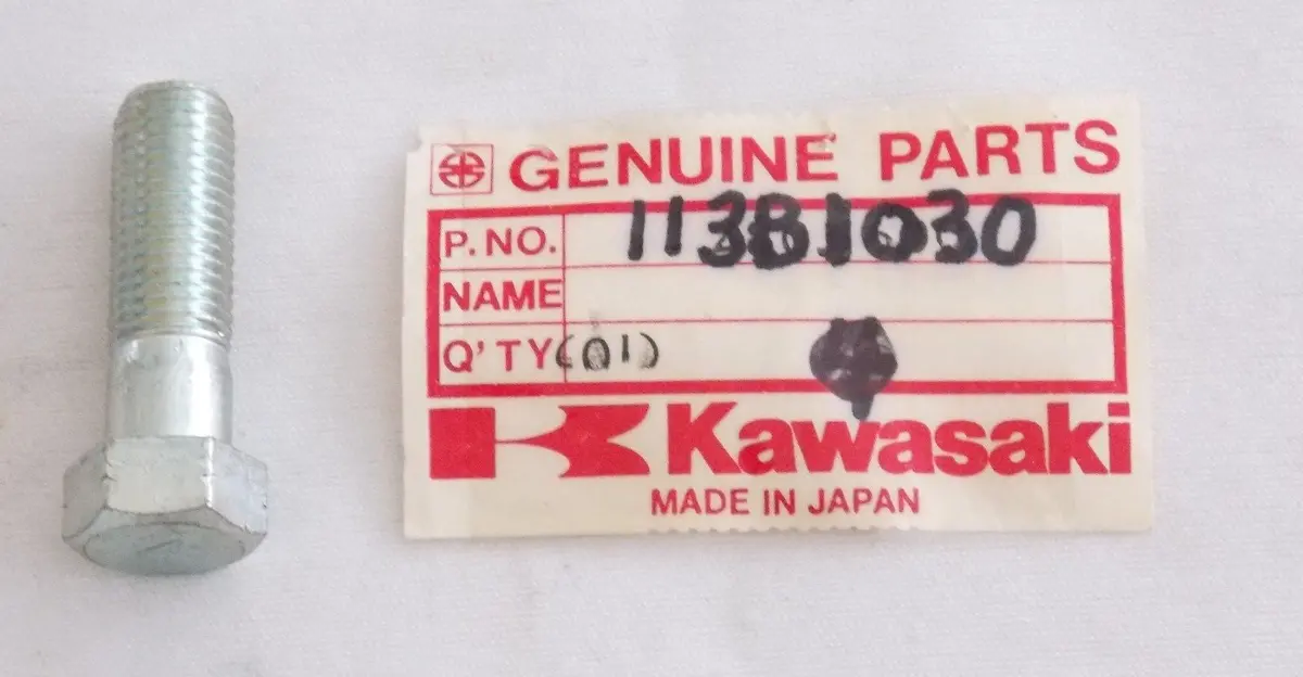 Nos Kawasaki 1987-1993 Hex Head Bolt 10X30 Kz1000 113B1030 1