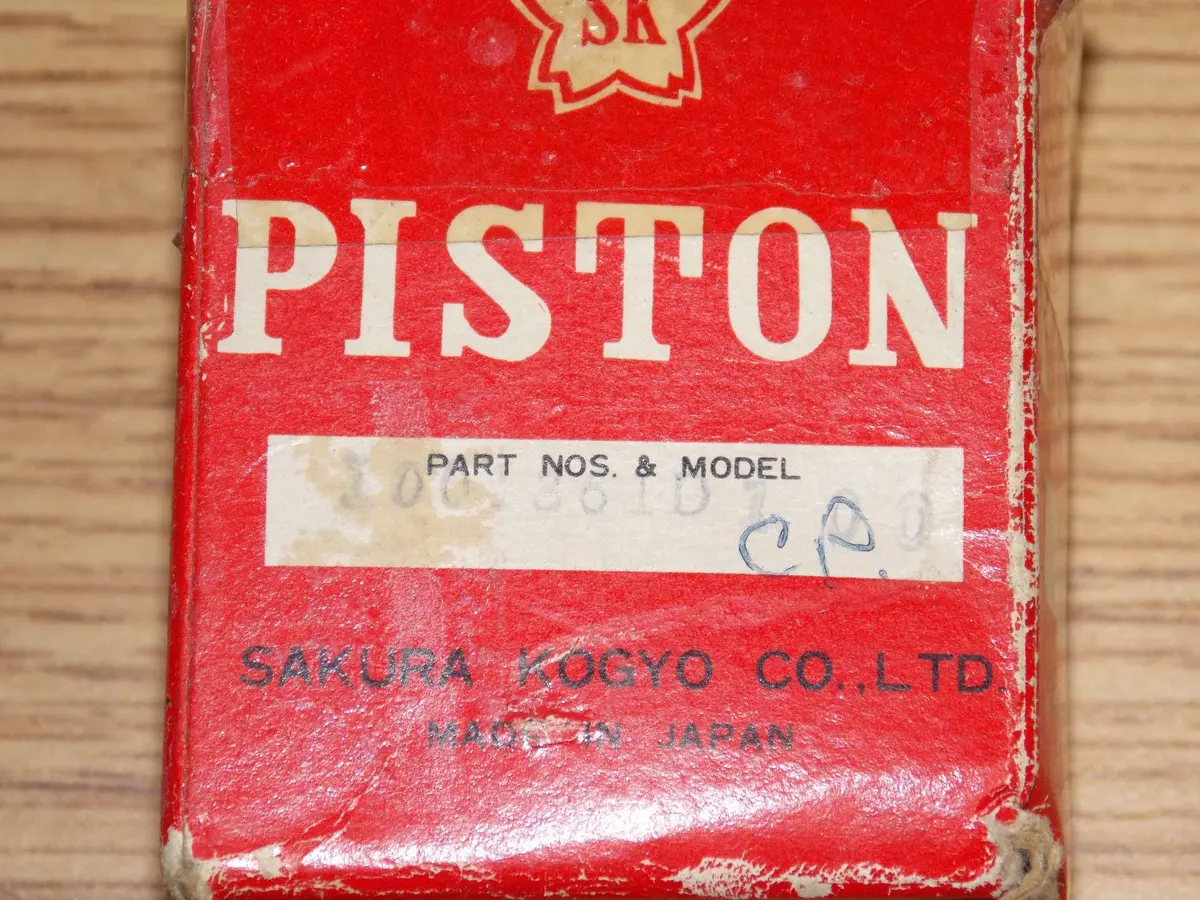 Nos Sakura 50Cc Piston + Pin + Rings + Clip 0.40Mm Oversize Yamaha Moped Scooter 2