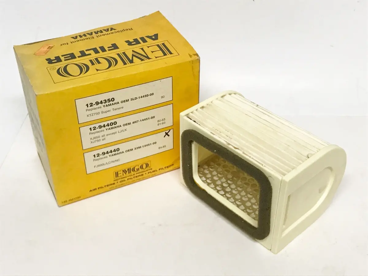 Nos Emgo 12-94440 Air Cleaner Filter Element 1984 1985 Fj600 Yamaha 33M-14451-00 1