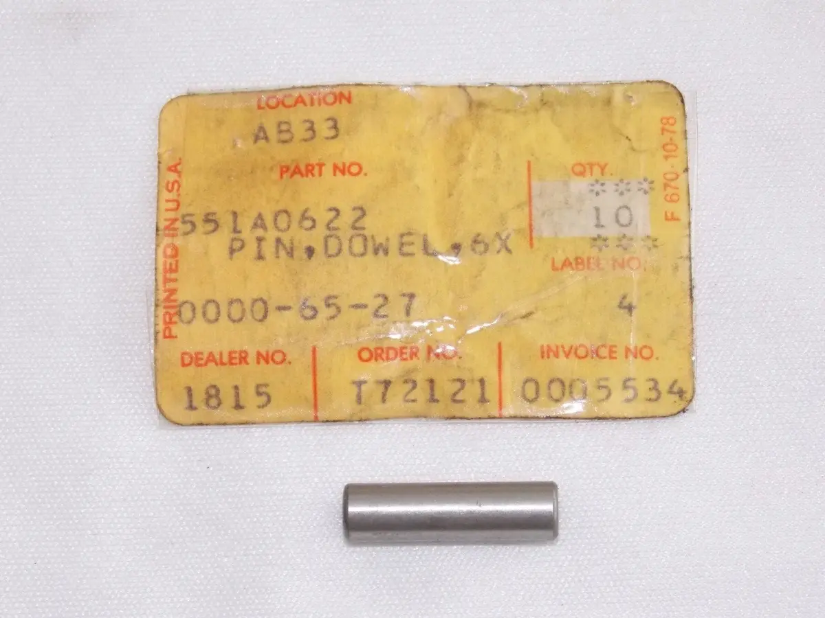 Nos Kawasaki 1973-1981 Dowel Pin 6X22 Z1 Kz900 Kz1000  551A0622 1