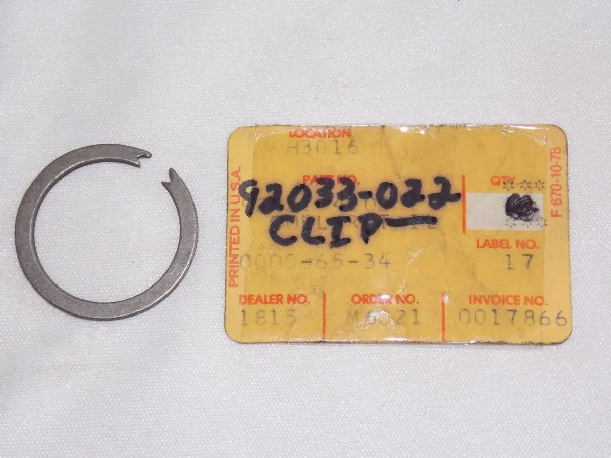 Nos Kawasaki 1971-1979 Circlip F6/7/8 Kd175 Ke175  92033-022 1