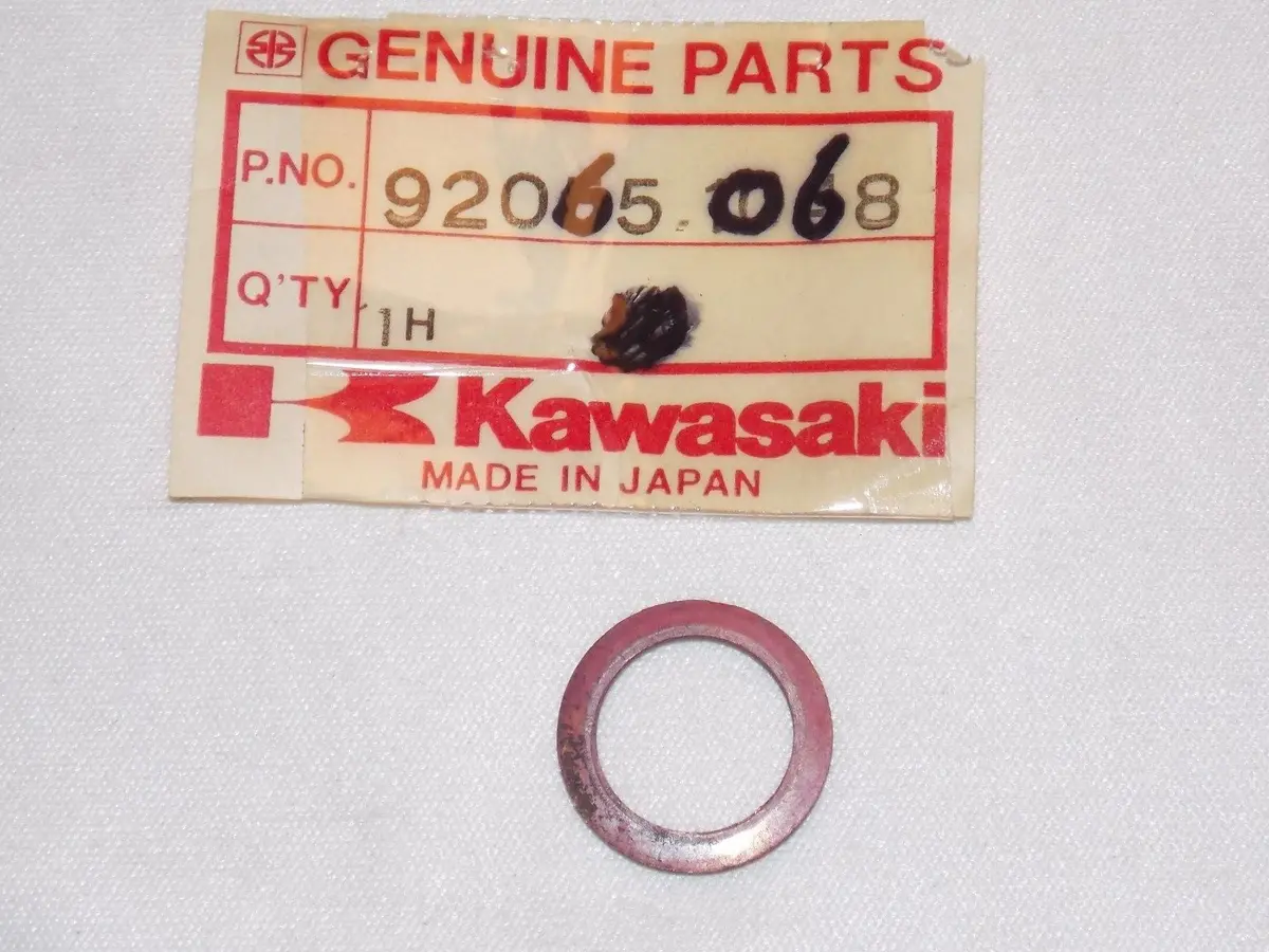 Nos Kawasaki 1970-1979 Cylinder Head Plug Gasket Ke125 Kx400 F5-9/11  92065-068 1