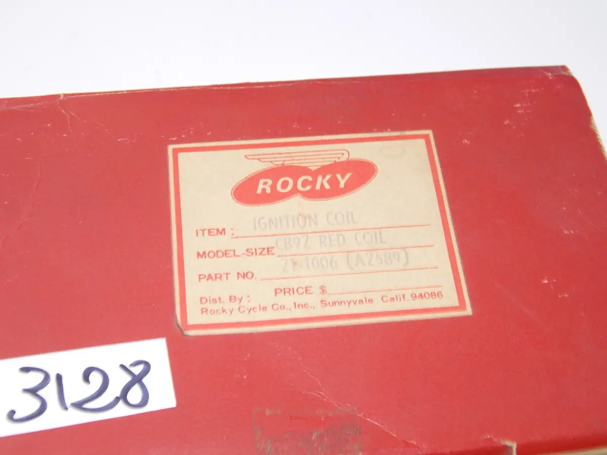 Nos Honda 1959 Benly Supersport Cb92 Dual Ignition Nippon Denso Red Racing Coil 2