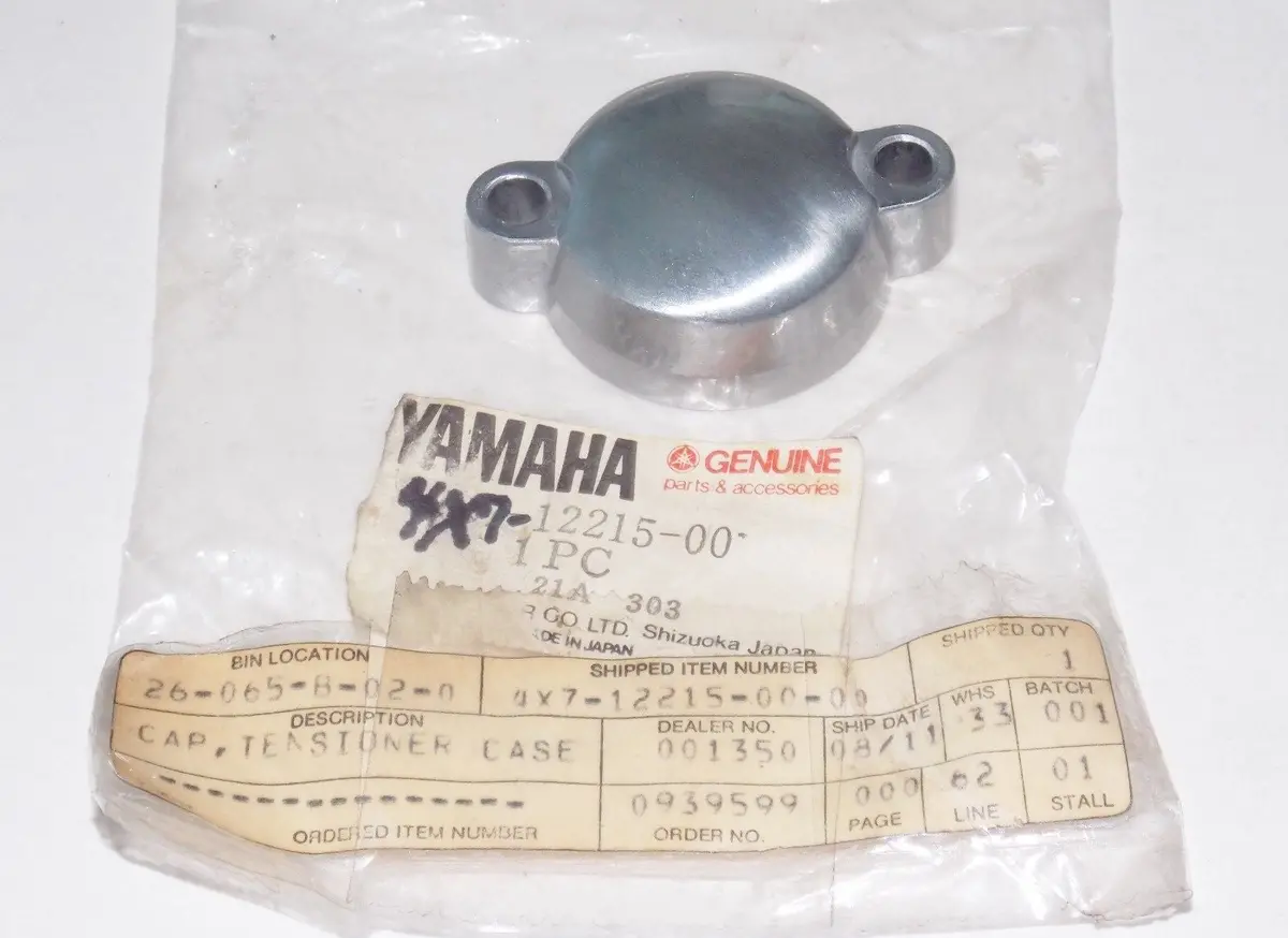 Nos Oem Yamaha 1981-1997 Tensioner Case Cap Xv750/1000/700/1100  4X7-12215-00 1