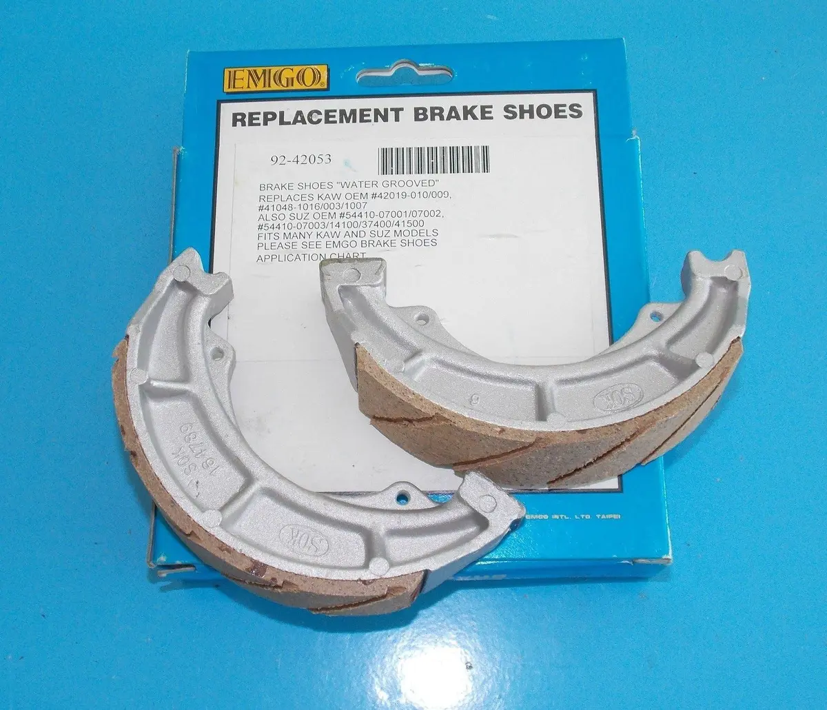 Nos Emco Brake Shoes 92-39108 Fits Honda 43120-240 Cb125 K6 S2 Xl175 1972-1986 1