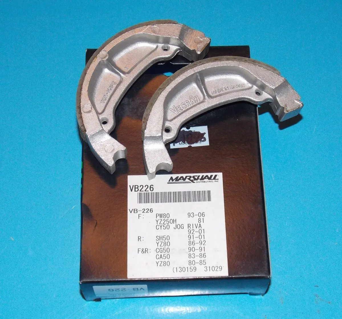 Nos Vesrah Brake Shoes Vb-226 Fits Yamaha 130159-31029 Vb26 Pw80 Cy50 1980-2006 1