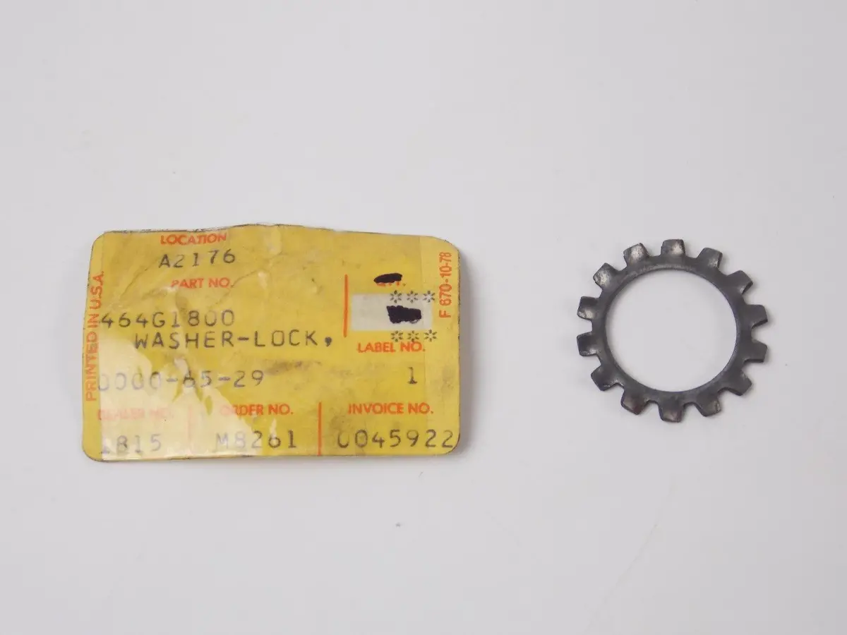 Nos Oem Kawasaki  1970 1971 Lock Washer 18Mm F5  464G1800 1