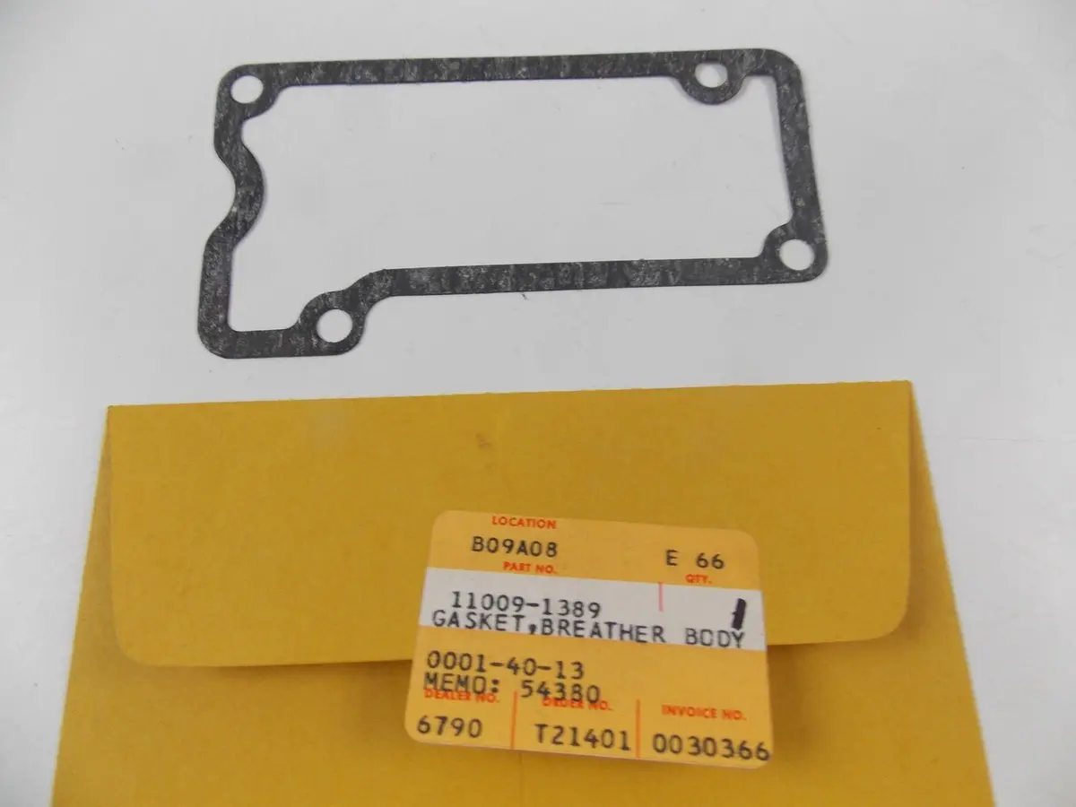 Nos Oem Kawasaki 1986-1990 Zg Zx 1000/ Zx100 Gasket Breather Body 11009-1389 1