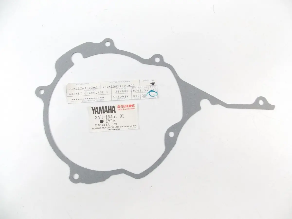 Nos Oem 1980-1983 Yamaha Crankcase Cover Gasket Tt250 Xt250   3Y1-15451-00 1