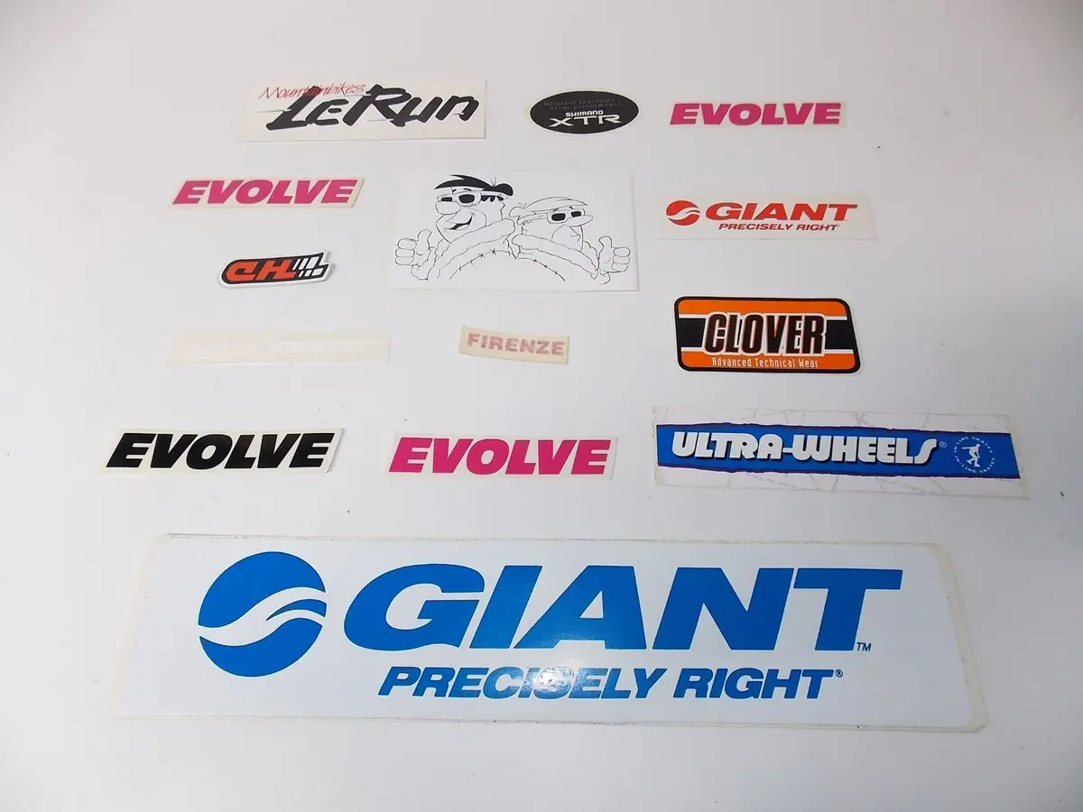 1990'S Mix Decals Sticker Mark Vintage Mountain Bike Windsurfing Cool Italy #57 1