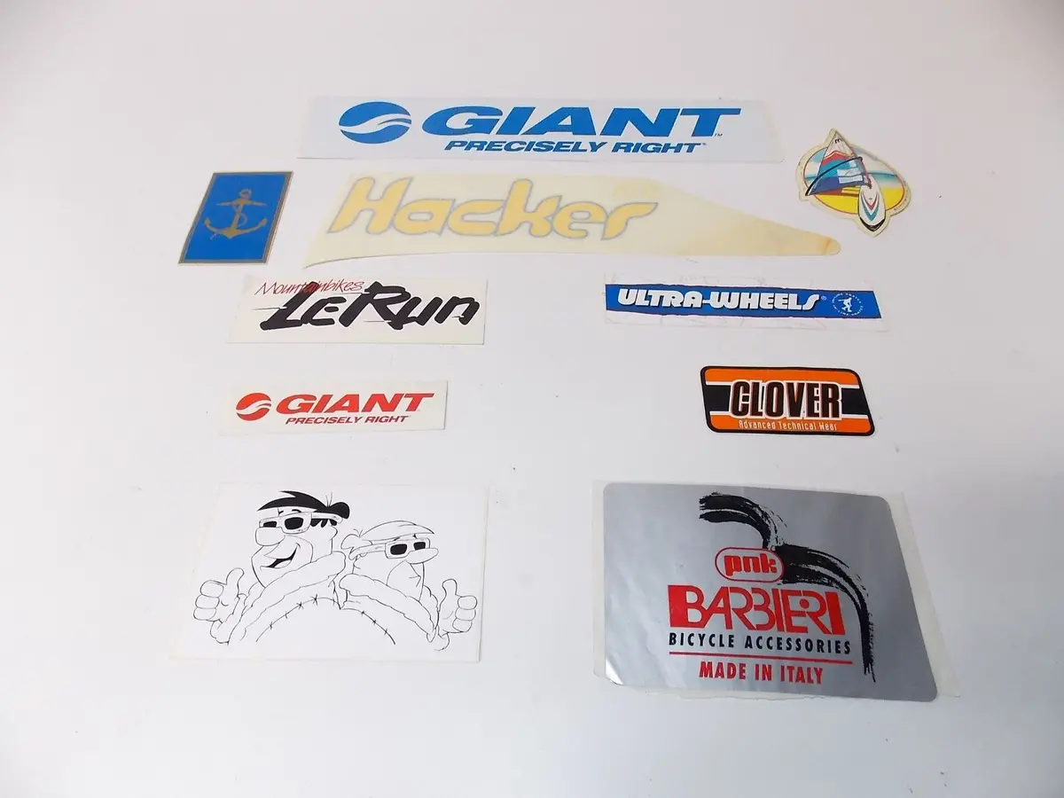 1990'S Decals Sticker Mark Hacker Giant Lerun Vintage Mountain Bike  Italy #53 1