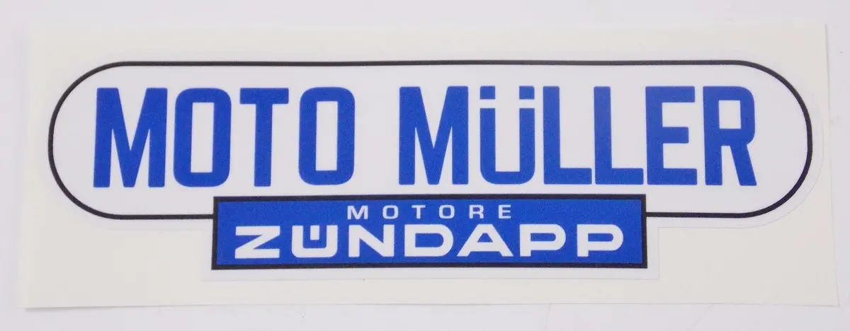 Vintage Motocross Enduro Moto Muller Sticker Decal Mark Zundapp Morini Minarelli 1