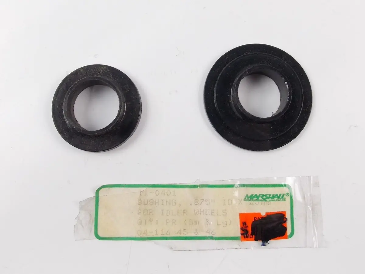 Nos Marshall Bushings Idler Wheels  0.875" I.D. X 25Mm O4-116-45 & 46 1