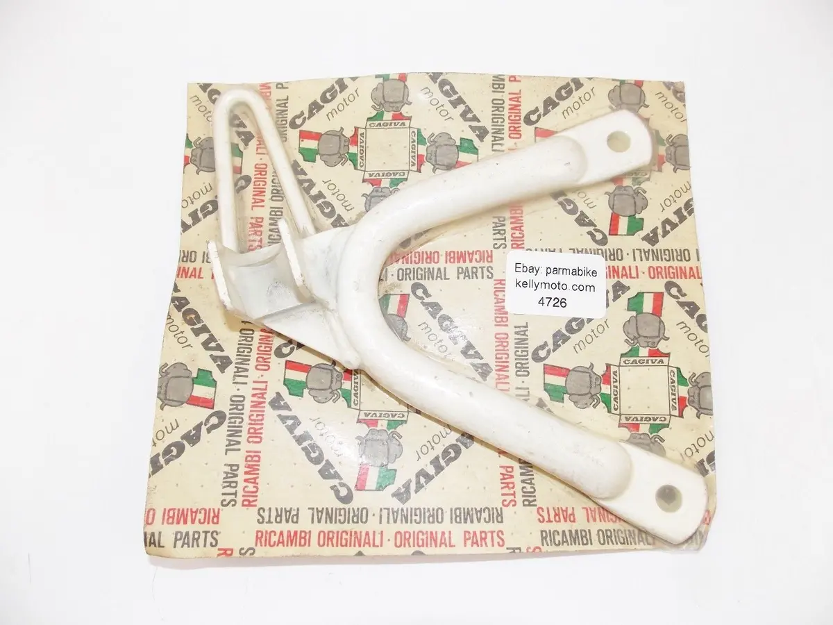 Cagiva Elefantre Right Passenger Foot Rest Bracket Stand Mount White 800041452 1