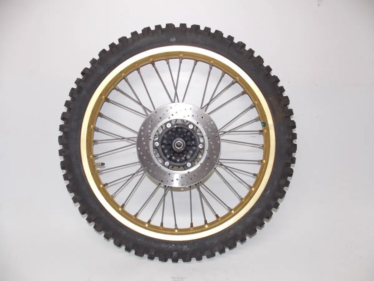 Honda 21" Wheel Akront Gold Rim Hub Spokes Rotor 1981 Husqvarna Ae420 1