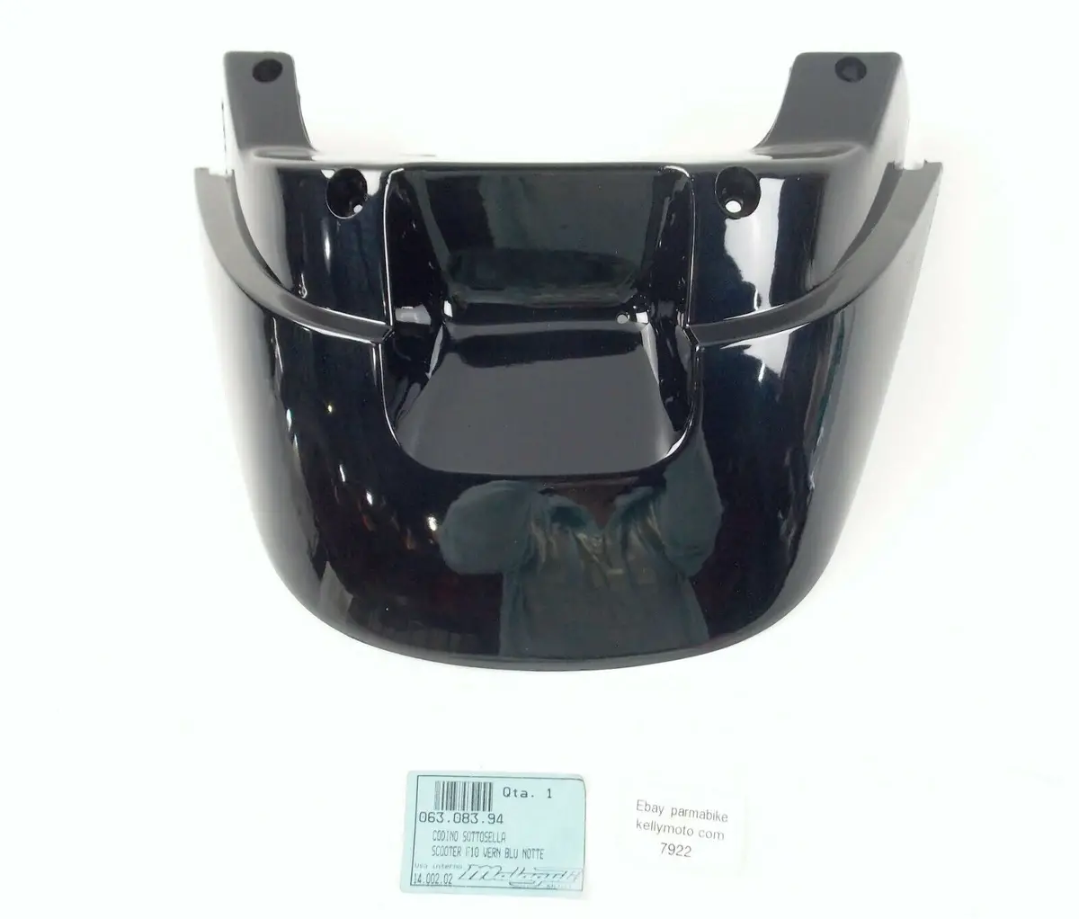 Oem 1992-98 Malaguti F10 Jet Line Under Seat Rear Tail Cowling Panel Night Blue 1
