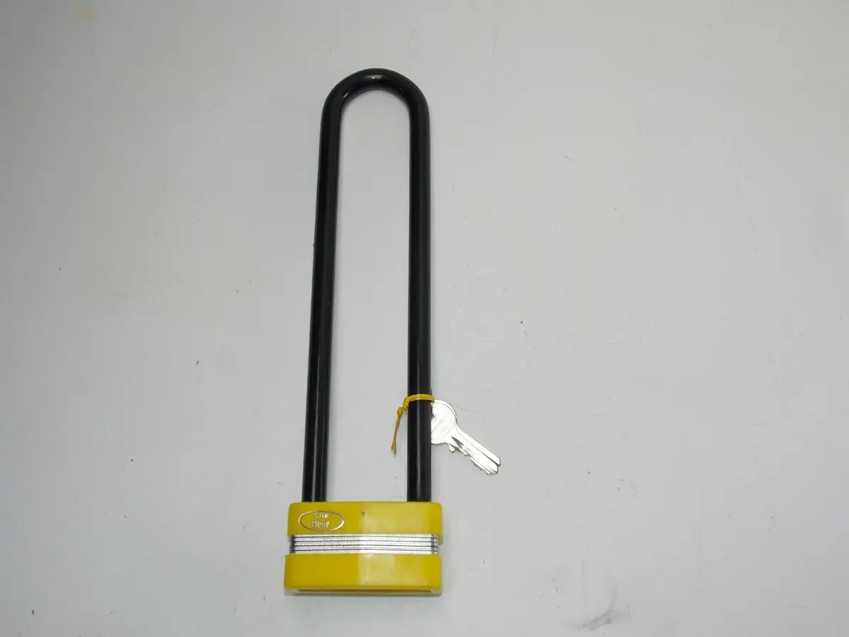 "Yws The Best" Pad Lock Extra Long Loop L=10" Security Anti-Theft Motorcycle 1