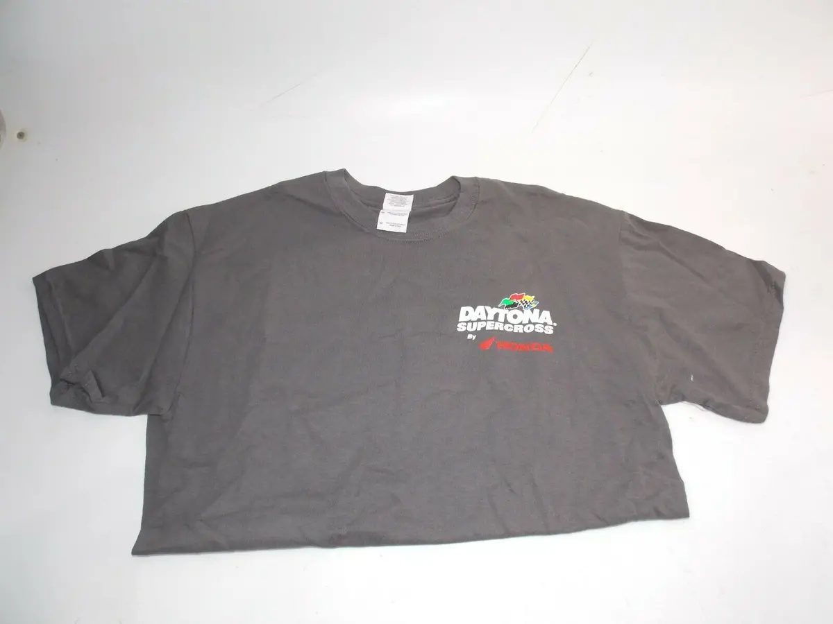 Original 2014 Daytona Super-Cross "By Honda March 8"T-Shirt Size M Grey 1