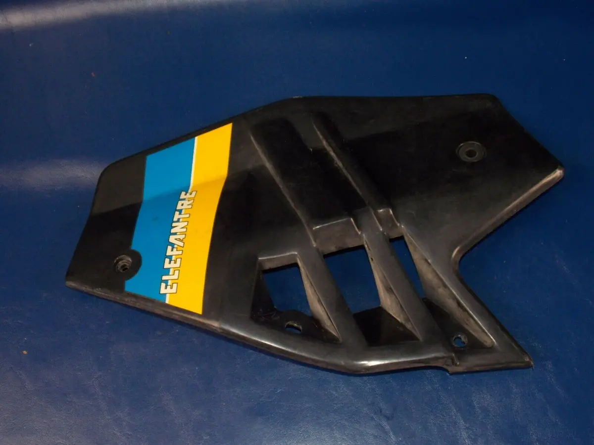 1986 Cagiva Elefant-3 125Cc Left Radiator Shroud Scoop Black Elefantre 1