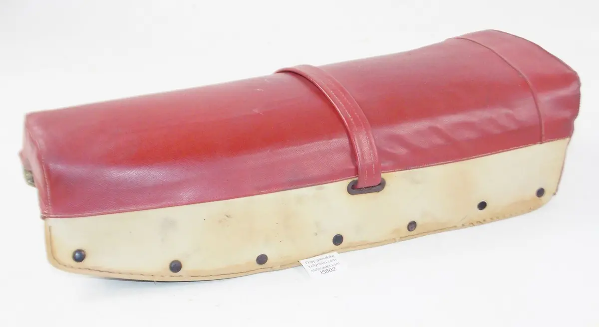 1959 Gilera Giubileo 98Cc Saddle Seat Dolomiti Red White Vintage Italy 1
