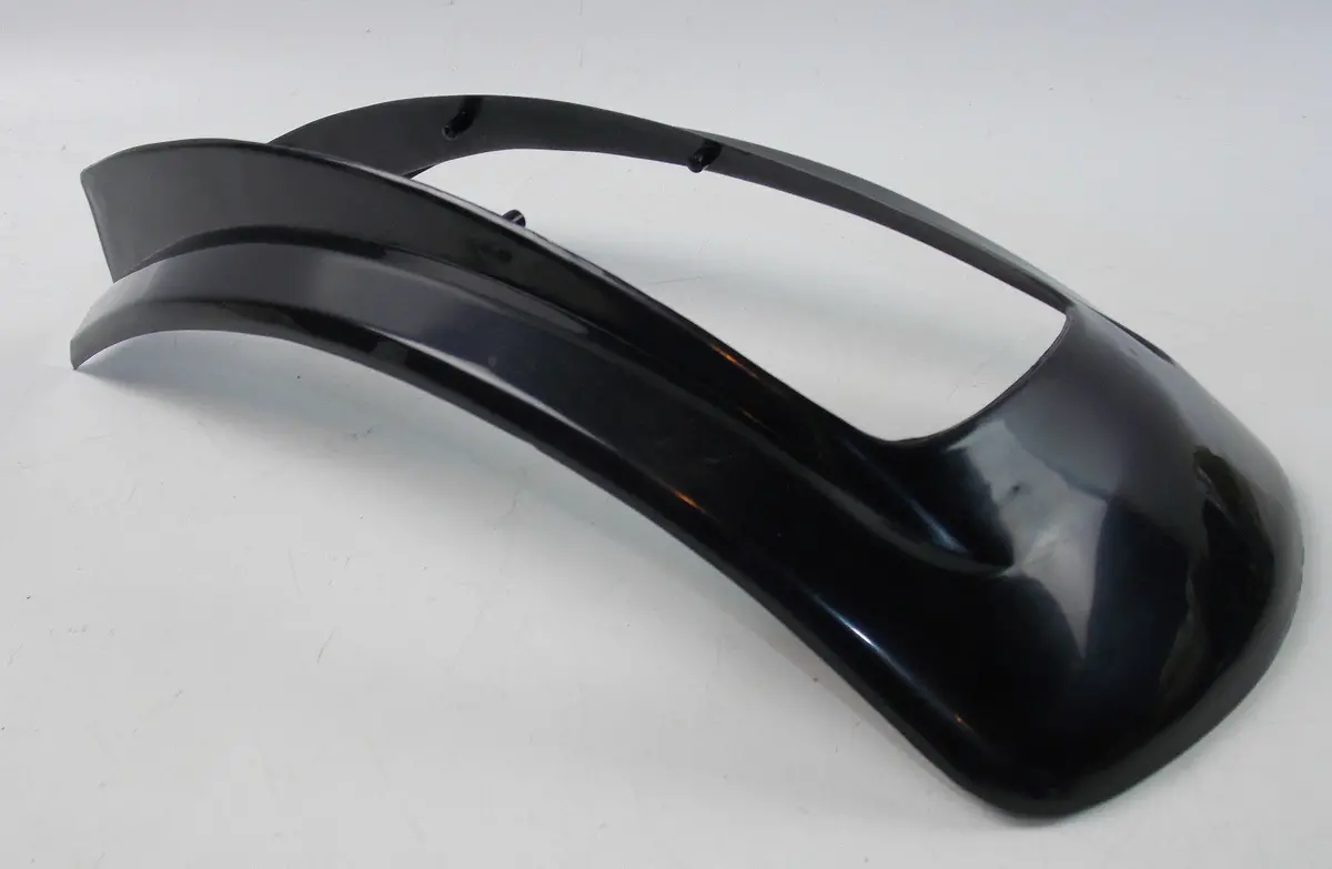 Nos Black Front Fender Extension Vintage Mx Enduro Mudder Mud Guard Cagiva Honda 1