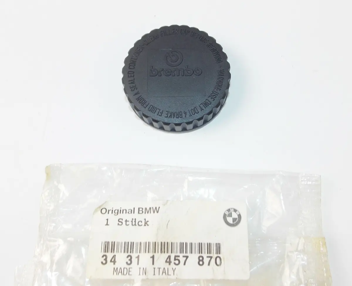 Nos 1984-1997 Bmw K100/1100/75 Rear Brake Fluid Master Cover Lid Cap 34311457870 1