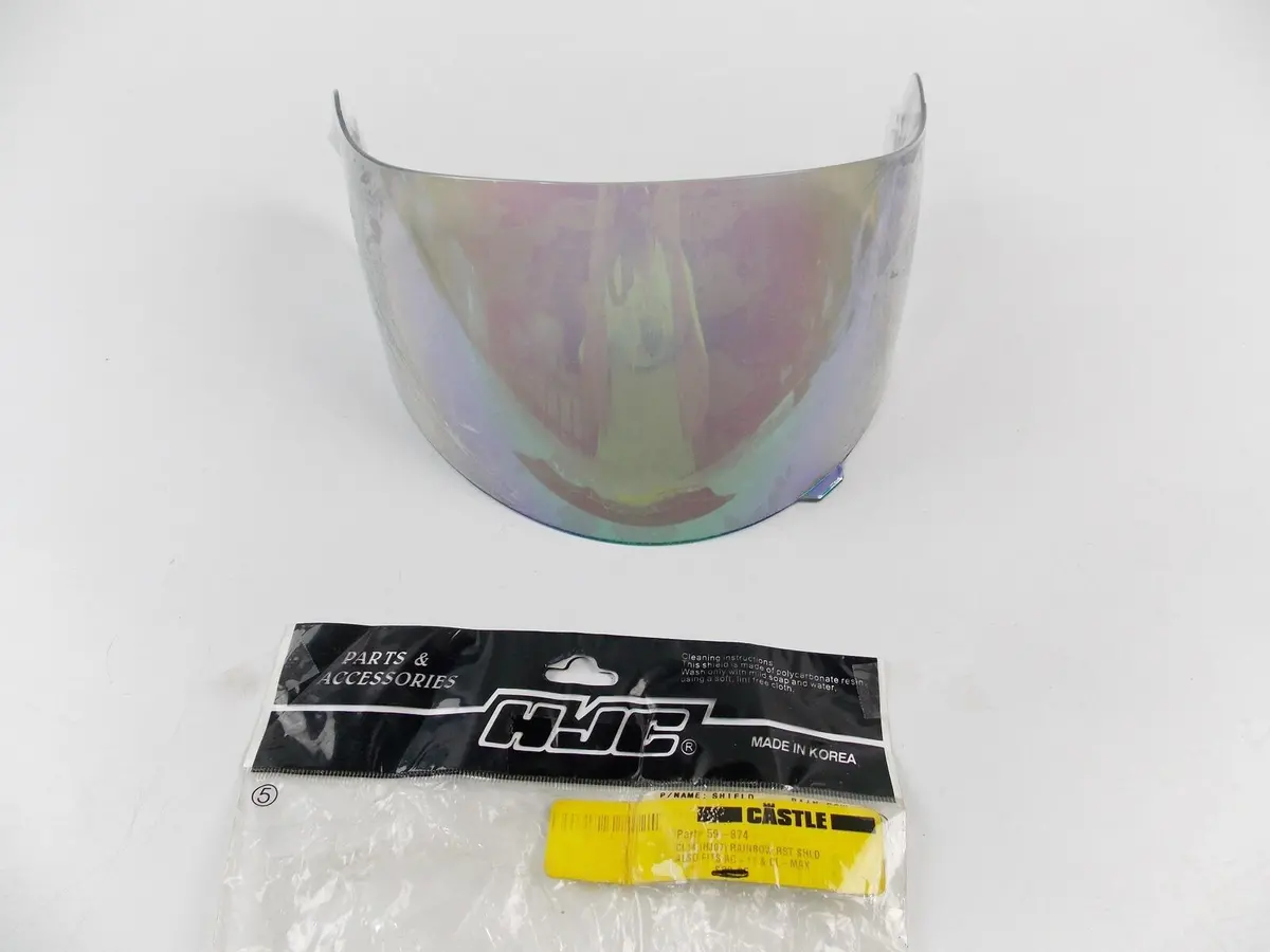 Hjc Motorcycle Atv Helmet ( Hj07) Rainbow Face Shield Mask Visor Screen 59-874 1