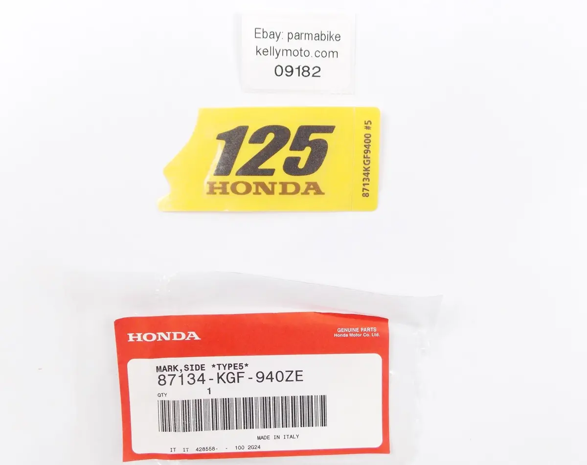 2002 Honda Nes125 Side Cover Type 5 Emblem Decal Logo Sticker 87134-Kgf-940Ze 1