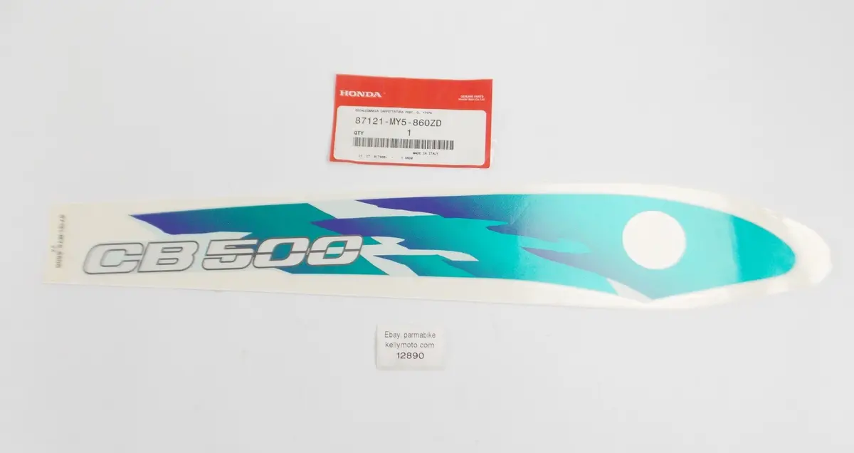 Oem Honda 1996/2000 Cb500t Stripe/Mark Decal Rear Cowl R. Type4 87121-My5-860Zd 1
