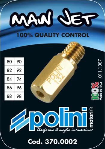 Polini Jet Kit For Keihin,Oko,Polini, Pwk Carburetors Includes Jet Sizes 80-98 1