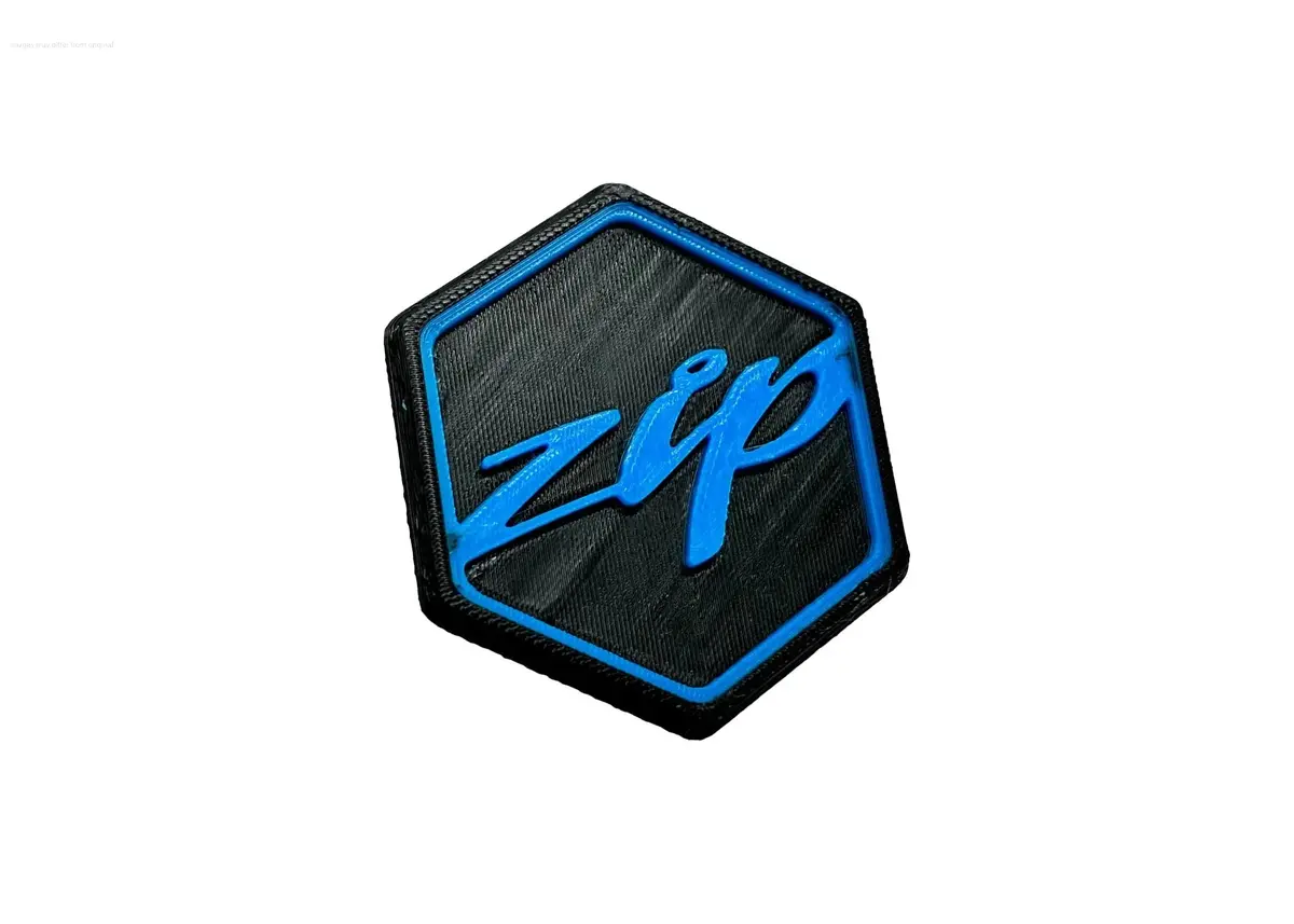 3D Logo Piaggio Custom Edition Blue | Piaggio Zip Models 1
