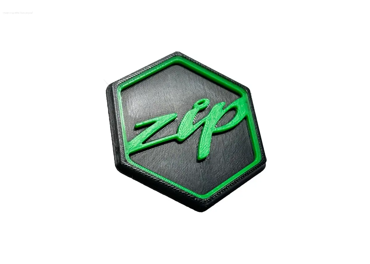3D Logo Piaggio Custom Edition Green | Piaggio Zip Models 1
